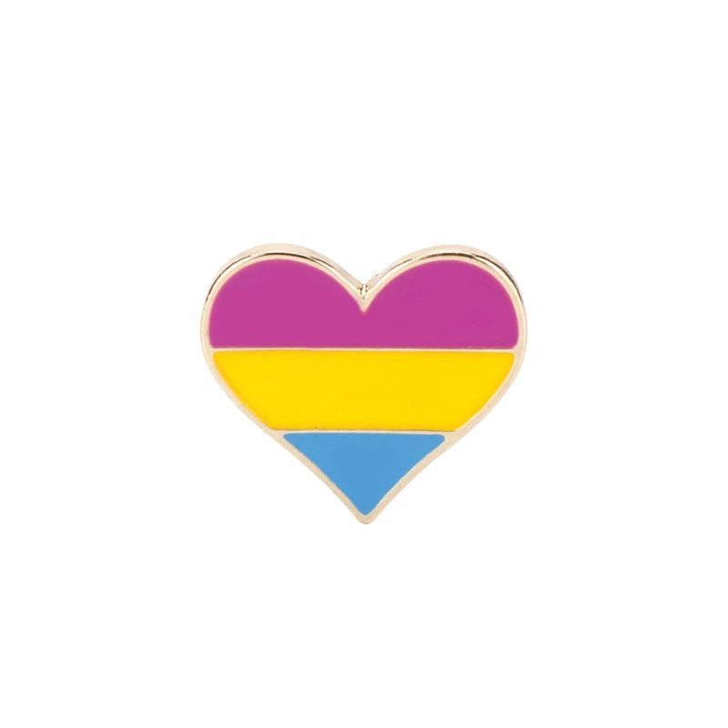 Крошечная булавка LGBTQ с изображением сердца эмалированная украшение для одежды и