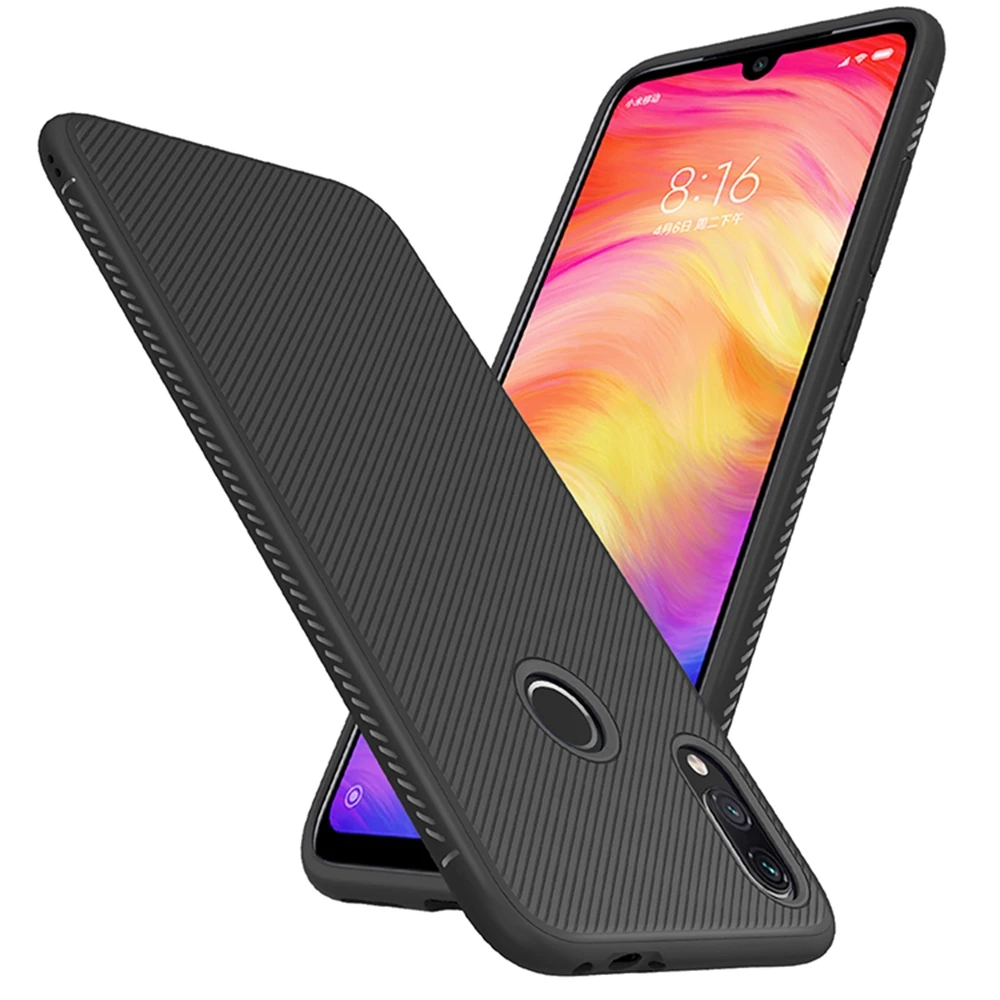 Чехол для Xiaomi Redmi Note 7 Pro роскошный силиконовый мягкий чехол из ТПУ телефона