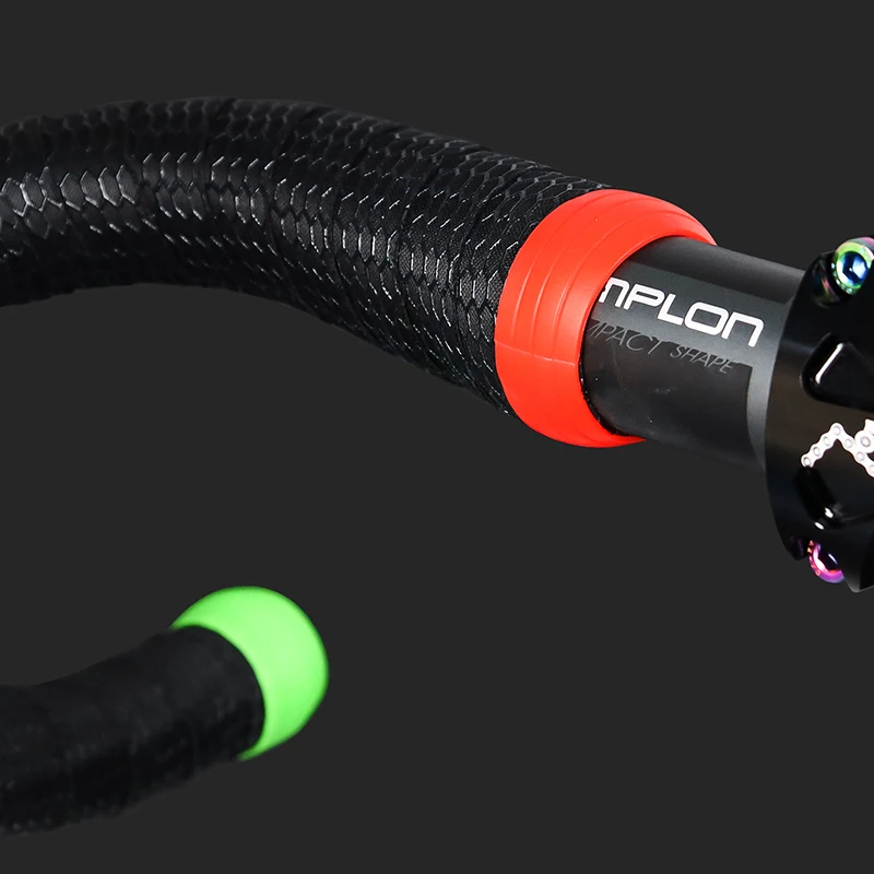 Bike Handlebar Tape Plugs Fixed Ring Waterproof Wear 1 Pair