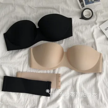 

Korean-style CHIC Sexy Strapless Push up Anti-slip Beauty Back Wrap-around Spring and Summer New Style Anti-Exposure Hidden Tube