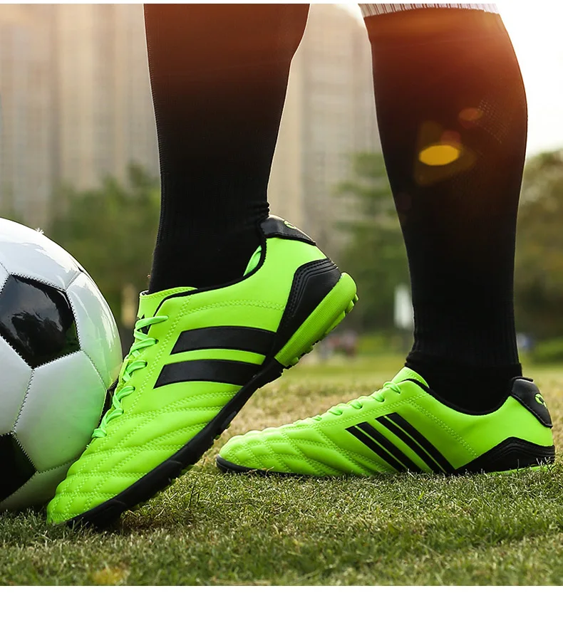 Детская футбольная обувь, размер 32-42, Chuteira Futebol, Уличная обувь черного и синего цвета, мужские легкие кроссовки, Детские Сникерсы, Futsal