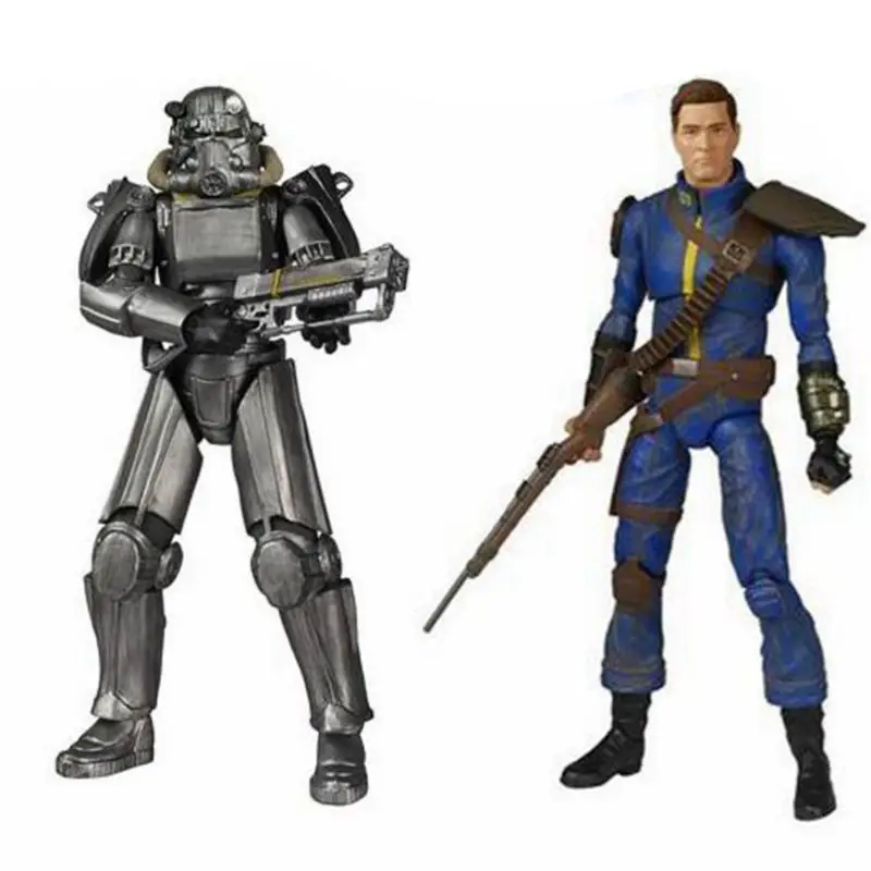 Фигурки Fallout 4 из ПВХ 16 см два цвета силовая броня одинокий бродит по одежде