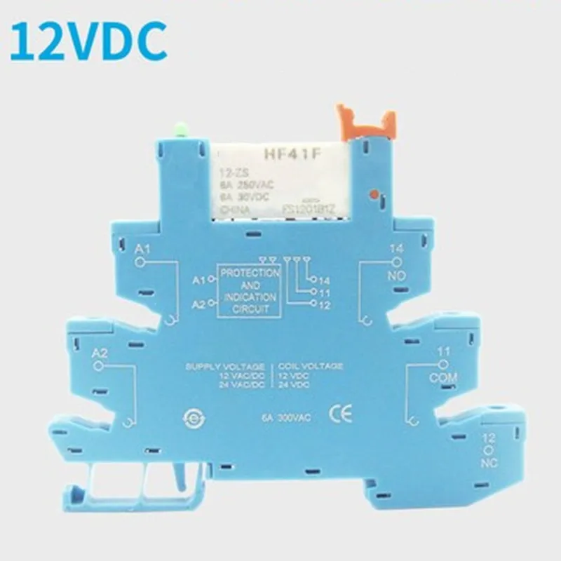 10 шт. HF41F 24-ZS 12-ZS 5 в 12 В 24 1CO тонкое/SSR релейное крепление на винтовой розетке