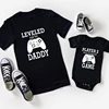 Leveled Up To Daddy Player 2 Has Entered The Game Funny Family Matching Clothes Cotton Daddy and Me Tshirt Father's Day Gift 1