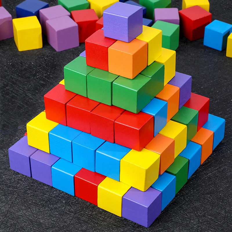 wooden cubes toys