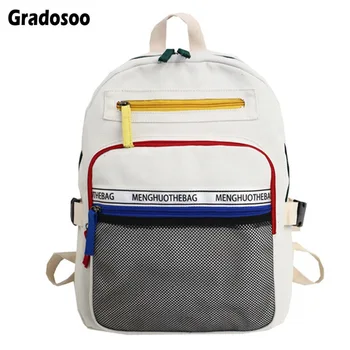 

Gradosoo Fashion Backpack Women Backpack Schoolbag For Girl Bag For Women Backpack Female Multifunctional Travel Backpack LBF599