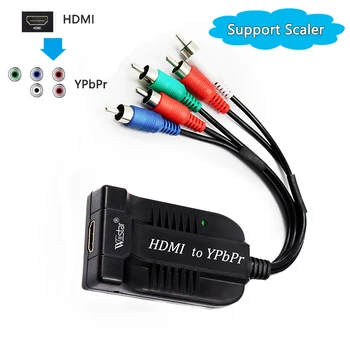 

Wiistar HDMI to Component YPbPr 5RCA Video Converter Support Scaler 1080P HDMI to 5 RCA Component Adapter for DVR PS2 Nintendo