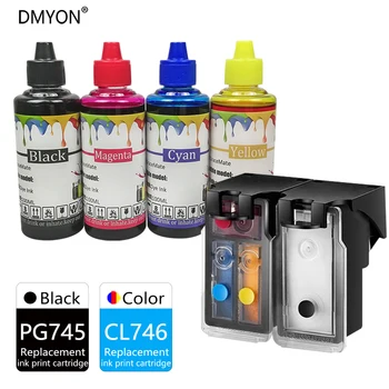 

DMYON PG745 CL746 XL Cartridges for Printer Ink Compatible for Canon Pixma MG2470 MG2570 MG2570S MG2970 MG3070 MG3077 Color