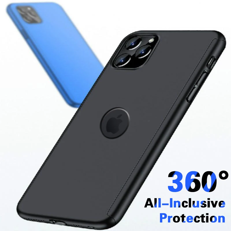360 Полный чехол для телефона для iPhone 11 X XR XS Max 5 6 6s 7 8 Plus защитный чехол для iPhone X XR 11 Pro max чехол со стеклом
