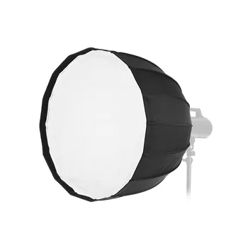 

Portable Andoer 70 cm16 Rods Deep Parabolic Umbrella Softbox for Bowens Mount Studio Flash Light for Aputure COB/Godox AD600B