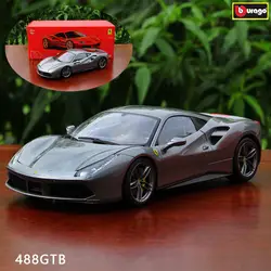 Bburago 1:18 Ferrari 488 GTB автомобиль сплава модель Игрушечная машина украшения коллекционный подарок игрушка Литье модель игрушка для мальчиков