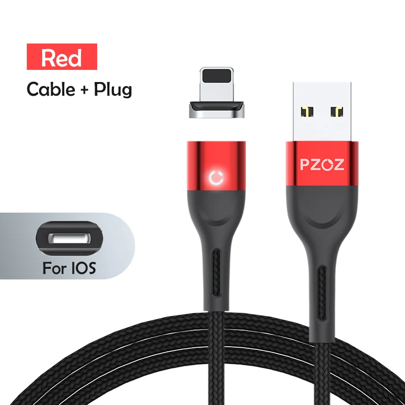 android charger adapter PZOZ Magnetic Cable Micro USB C Fast Charging Adapter Microusb Magnet Type C Mobile Phone Cable Data Charger For iPhone 12 Pro aux cable for iphone Cables