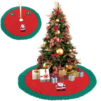 

1PC Christmas Tree Skirt Christmas Tree Decorations Christmas Ornament round carpet Different diameters optional for home