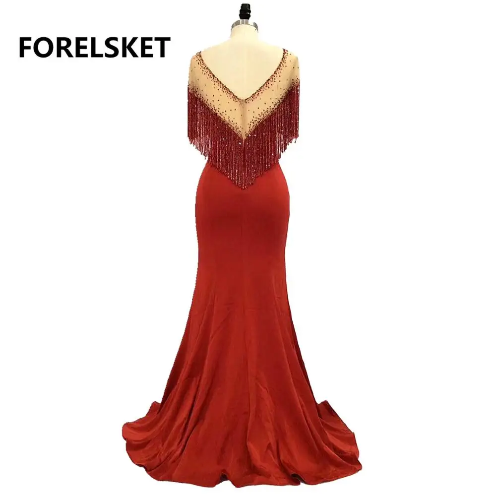 Длинные вечерние платья с юбкой годе платье в арабском стиле украшенное бусинами