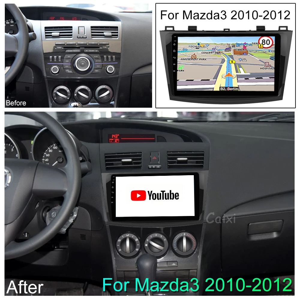 CaiXi " android 8,1 Автомобильный мультимедийный dvd-плеер для Mazda 3 2004-2013 2 din автомобильный dvd gps навигатор Авто Радио стерео плеер