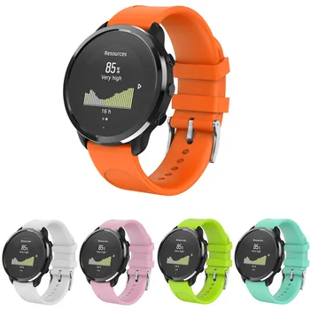 

20mm Silicone Watch Band Watch Strap with Circle Round Pattern for Suunto 3 Fitness Smartwatch Replacement Bracelet Unisex