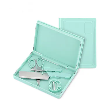 

2020 Cutting Board new outdoor Multifunctional Folding Cutting Board Plastic Cutting Board Fruit Knife Kitchen knife kit