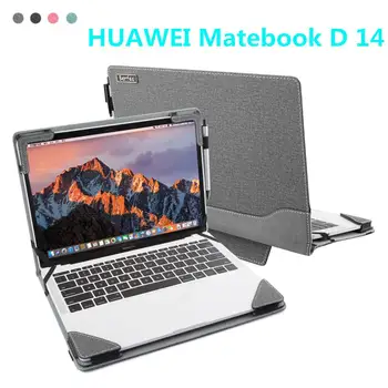 

2020 New Original Case Cover for HUAWEI Matebook D 14 inch Laptop PC Notebook Faux Leather Protective Skin Bags Shell Sleeve