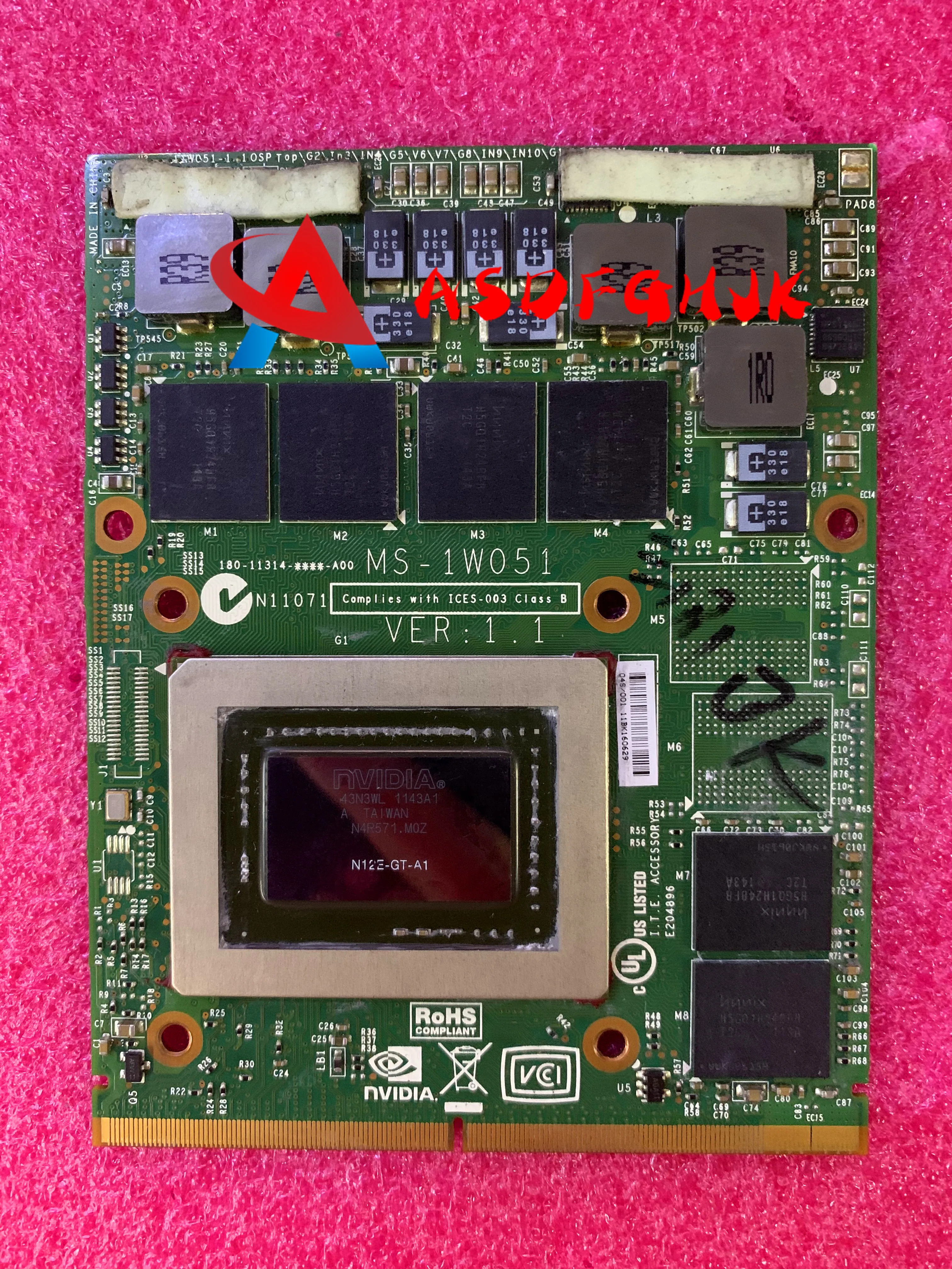 Оригинальный Для MSI GT680 GT780 MS-1761 MS-16F21 MS-1W051 видеокарта N12E-GT-A1 DDR5 | Компьютеры и офис