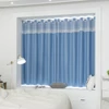 Blue Blackout Short Curtains For Living Room Bedroom Curtains For Kitchen Solid Curtains For The Room Window Treatments Drapes 6