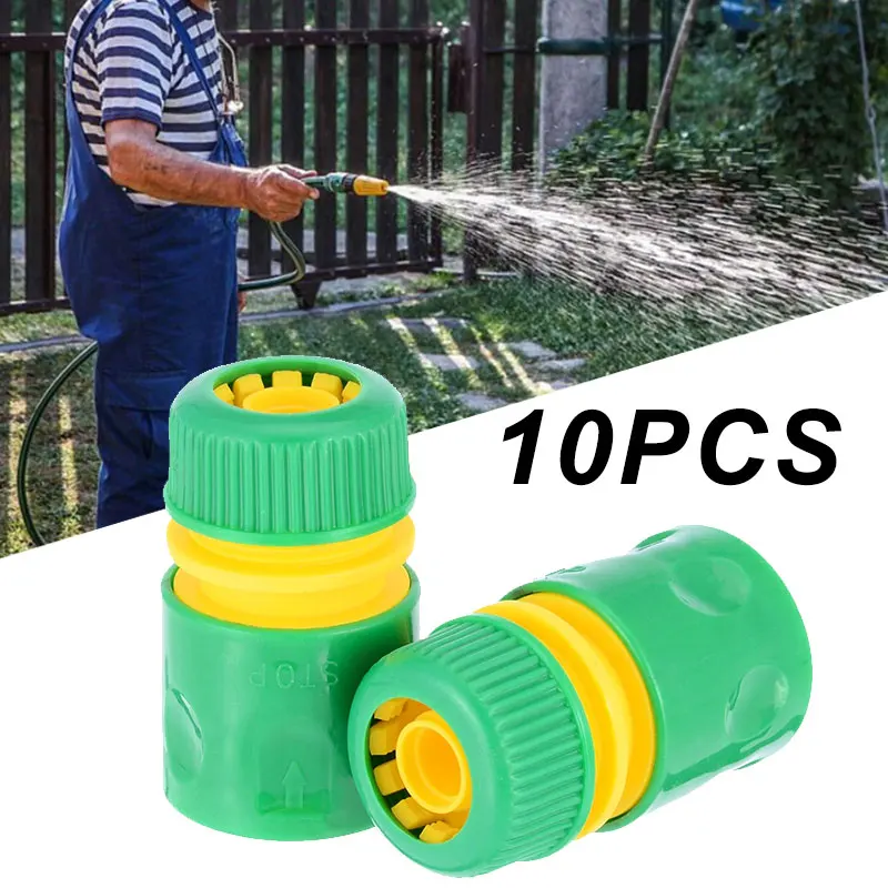 

2pcs/10pcs Quick Coupling Hose Thread Connection Irrigation Garden Tool 1/2" Tap Water Hose Pipe Connector Adapter Plug Coupling
