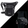 Steampunk Punk Retro Waist Bag PU Moto Biker Shoulder Gothic Messenger Bag Motorcycle Leg Bag Female Phone Bag Black Unisex ► Photo 1/6