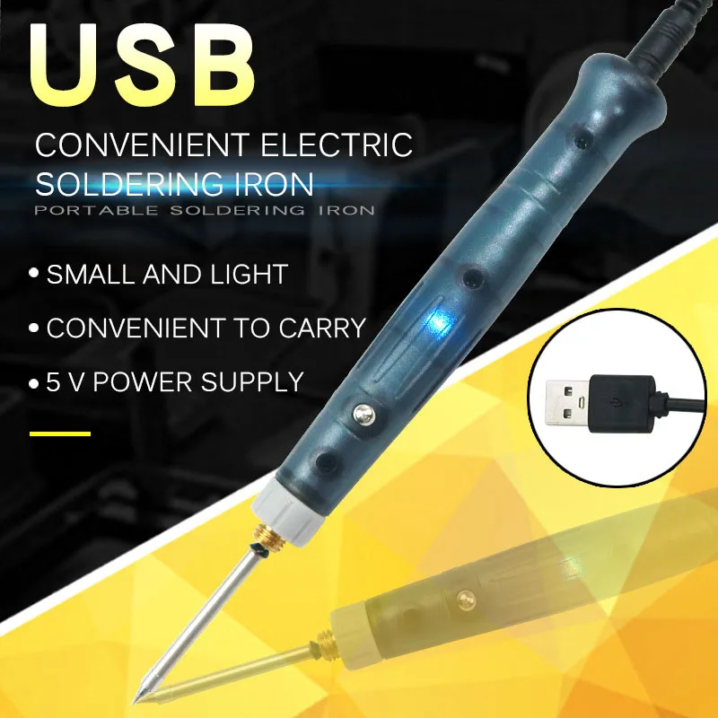 Портативный USB паяльник ручка 5 в 8 Вт мини наконечник Переключатель Электрический паяльная станция сварочное оборудование инструменты