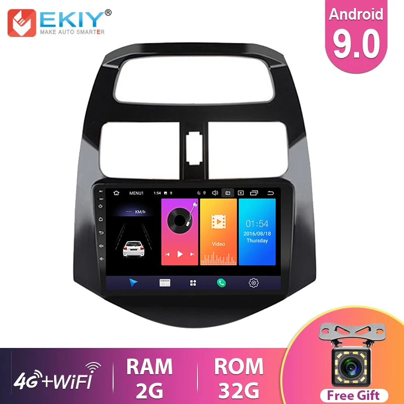 EKIY 9 &quotIPS Android 0 автомобильное радио для Chevrolet Spark 2010 2011 2012-2014 мультимедийный