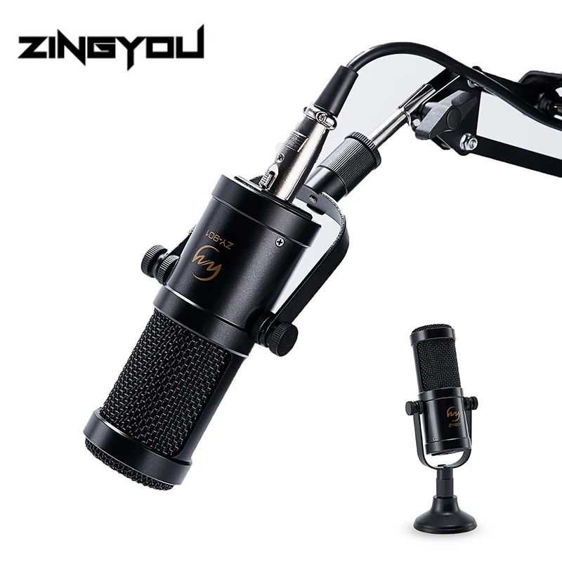 Конденсаторный микрофон ZINGYOU 100% оригинальный профессиональный для звукозаписи с