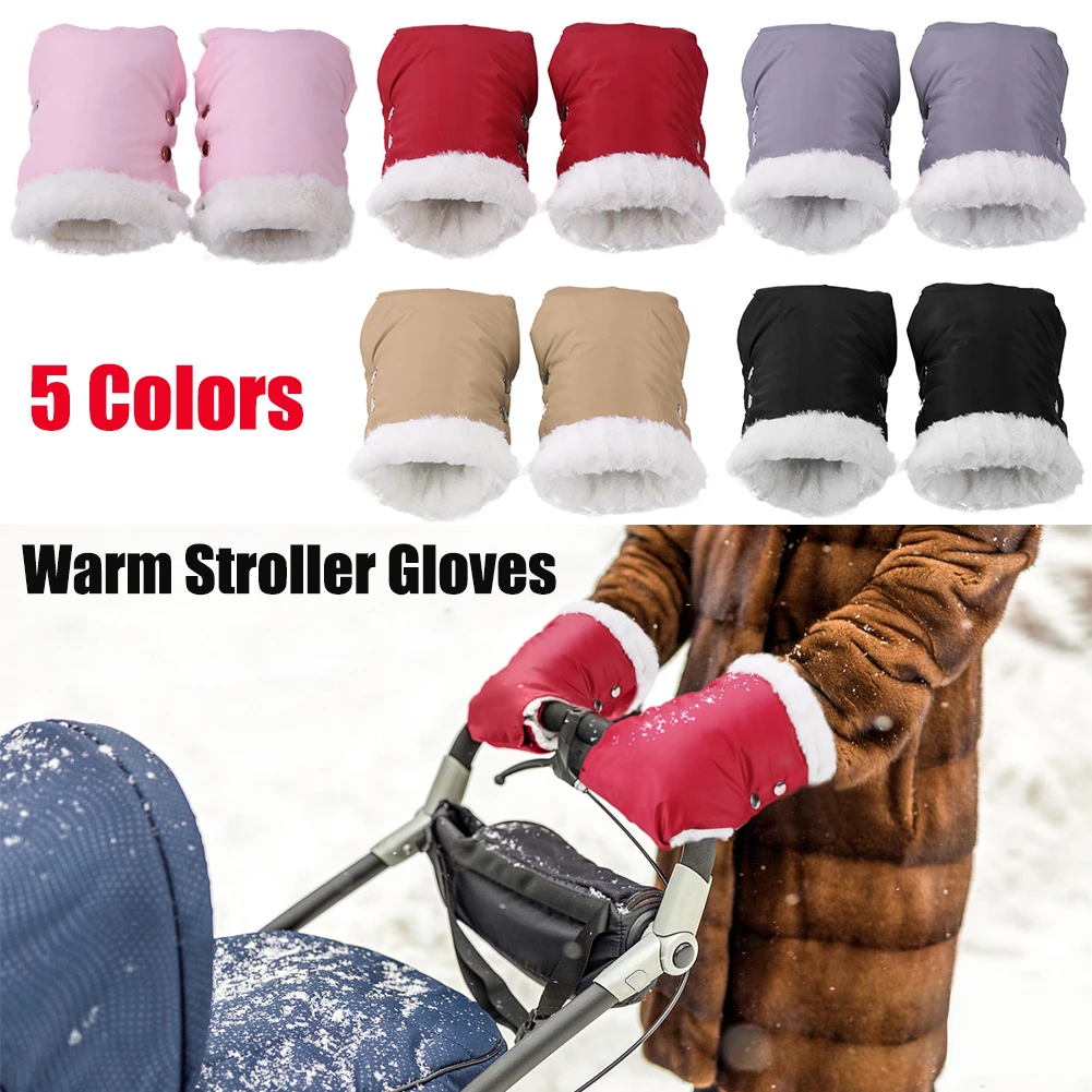 baby stroller accessories and scooter hybrid	 2pcs Winter Warm Stroller Gloves Waterproof Gloves Pram Accessory Stroller Mitten Winter Warm Gloves pram hand muff Mitten baby baby stroller accessories diy	