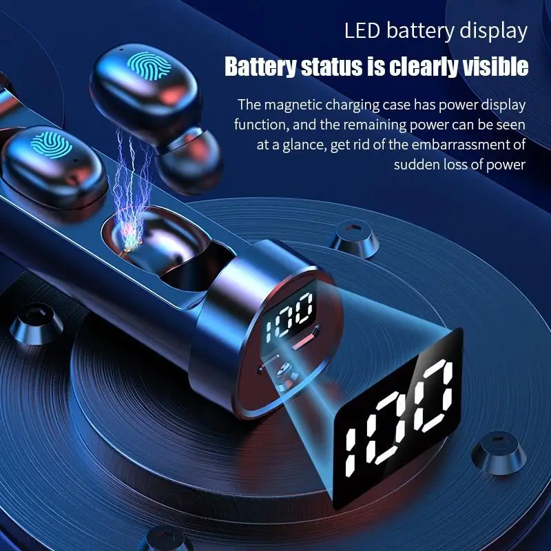 N21 5 1 Pull Out Digital Display Touch Bluetooth Headset Flashlight Function Fone De Ouvido Auriculares Earphone Audifonos
