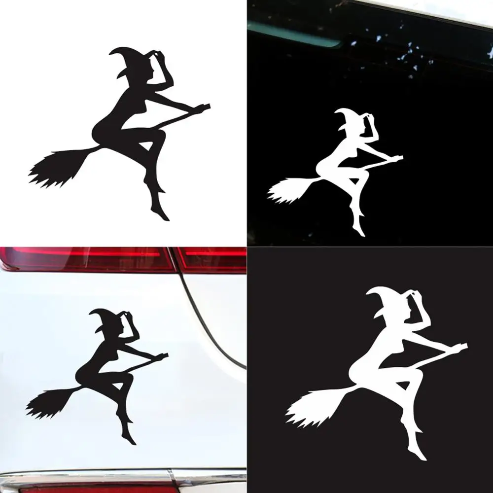 

ONEWELL Car Witch Funny Sticker printed PVC decal for auto car stickers styling car decoration 25*5cm