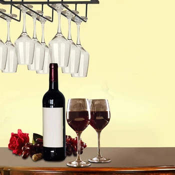 

Stainless steel wine rack single and double row wine glass rack high glass Holder Cellphone Tray Holder Cellphone