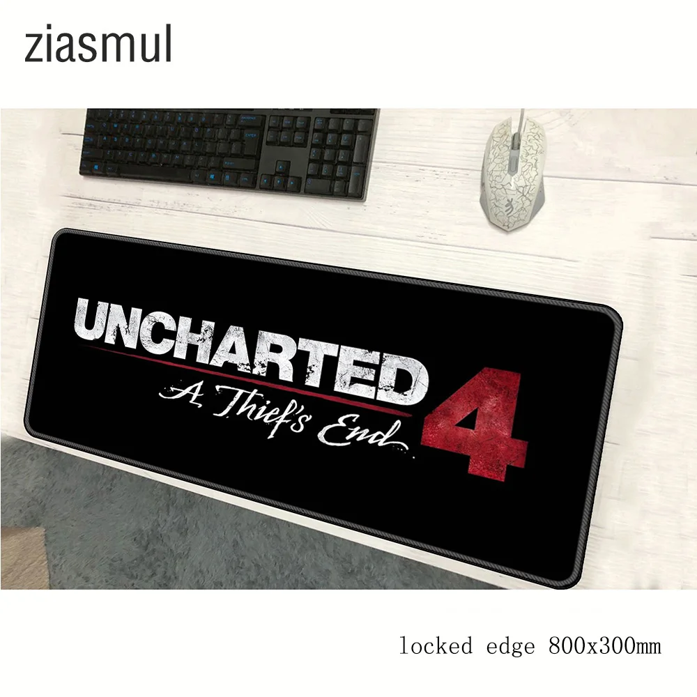 Uncharted коврик для мыши 800x300x3 мм крутой коврик мышь Notbook компьютерная коврик для мыши игровой padmouse лучший геймер клавиатура коврики для мыши