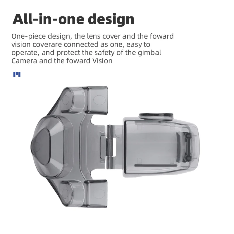 

Lens Down View Integrated Cover Protective Cover For DJI FPV Drone Dust Cover Drone Accessories Transparent Black