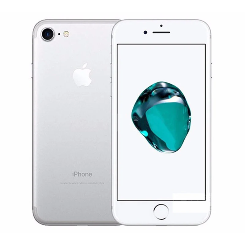 Silver Разблокированный смартфон Apple iPhone 7 32 ГБ/128 ГБ rom IOS 4G LTE мобильный телефон - Цвет: Silver