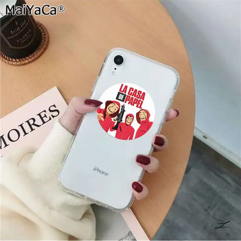 A6 MaiYaCa La Casa de papel ТВ серии деньги Heist дом поделка-чехол для телефона для Apple iPhone 8 7 6S Plus X XS MAX 5 5S SE XR - Цвет: A6
