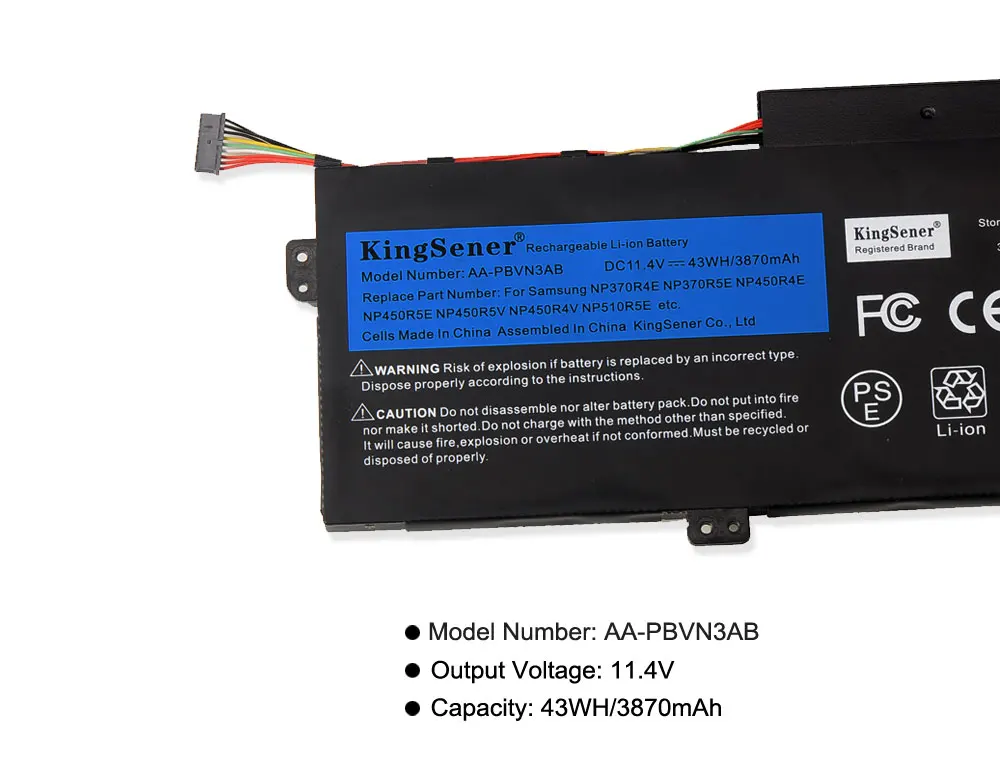 Kingsener-bateria para computador portátil, para samsung fn370e