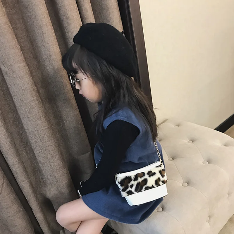 Детская мини-сумка на плечо с милым леопардовым узором, сумки-мессенджеры, маленькая квадратная сумка для детей, кошелек для монет, милые сумочки для принцесс