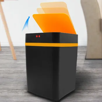 

New Smart Induction Trash Bin Storage Bin For Kitchen With Garbage Bag Holder Touchless Recycle Bin Eco-friendly Waste Bucket