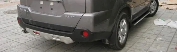 Для nissan Rogue X-Trail T31 2008-2013 ABS передний+ задний бампер Нижняя защита с отверстием для ключа автомобиля-аксессуары для укладки