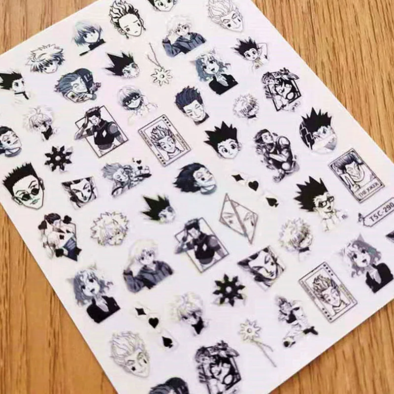 Japanese Anime Attach on Titan 3D Design Decal Stamping DIY Decoration Tools Nail Stickers TSC 290