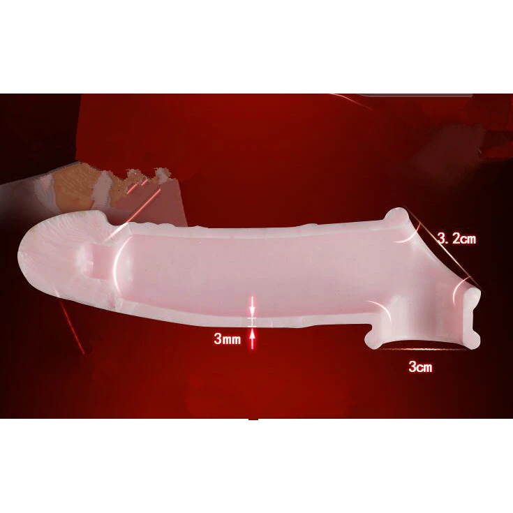 hc049  penis sleeve extender,reusable Ball Loop condom (2)_副本