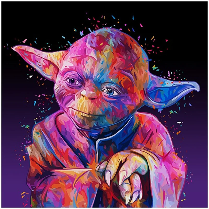 

Full Square/Round drill diamond Painting Little Baby Yoda star wars 5D DIY diamond embroidery Rhinestones mosaic Decoration