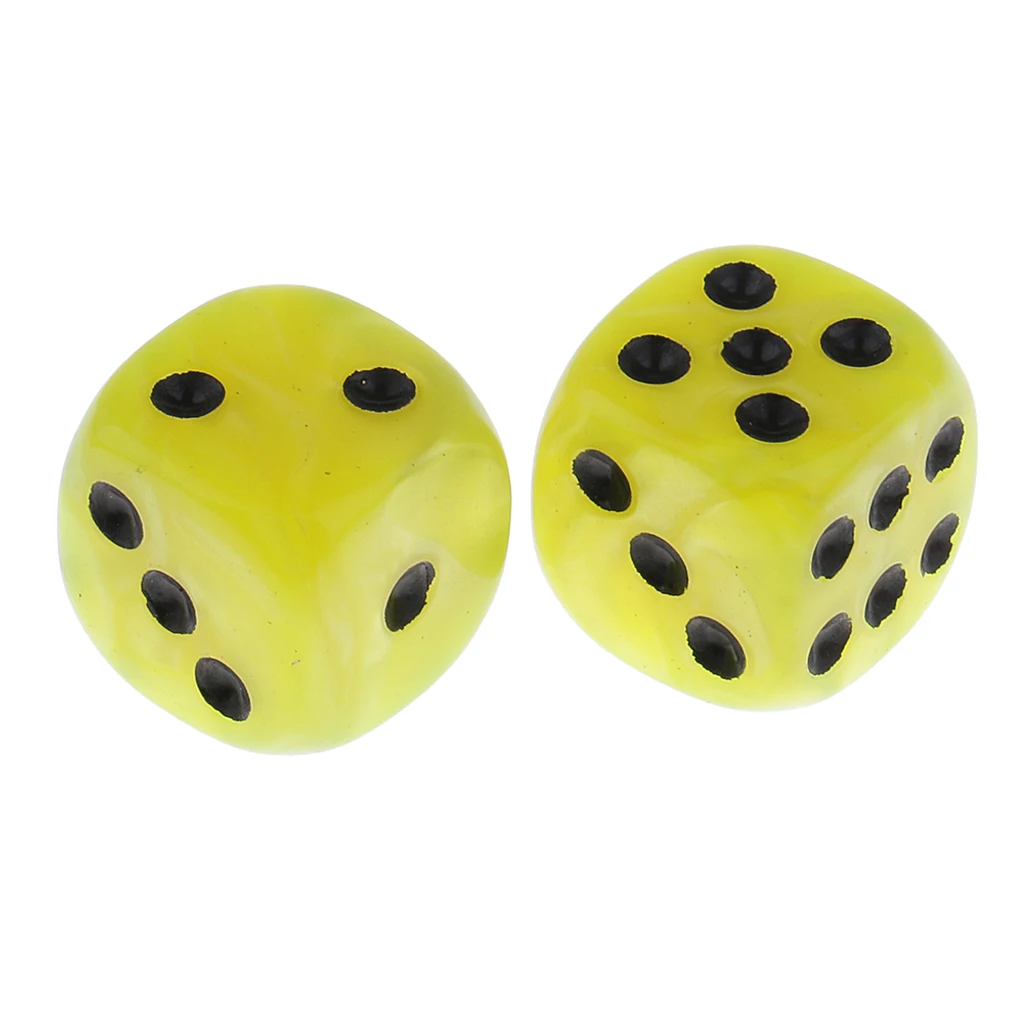 50 Pieces 6 Sided Spot Dices Digital D6 Dices for Party Bar Card Game Props D&D MTG RPG Gaming