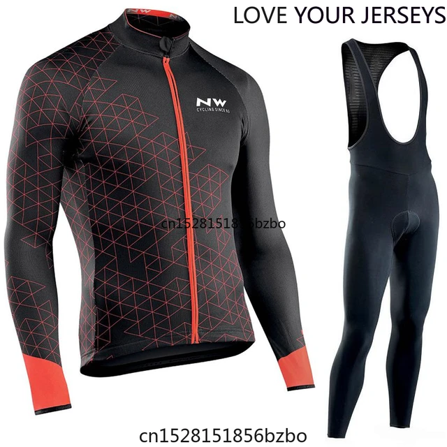 US $25.59 Northwave 2020 Long-sleeved Jersey Suit NW Team Jersey Men's Suit Breathable Outdoor Sports Bike Mo