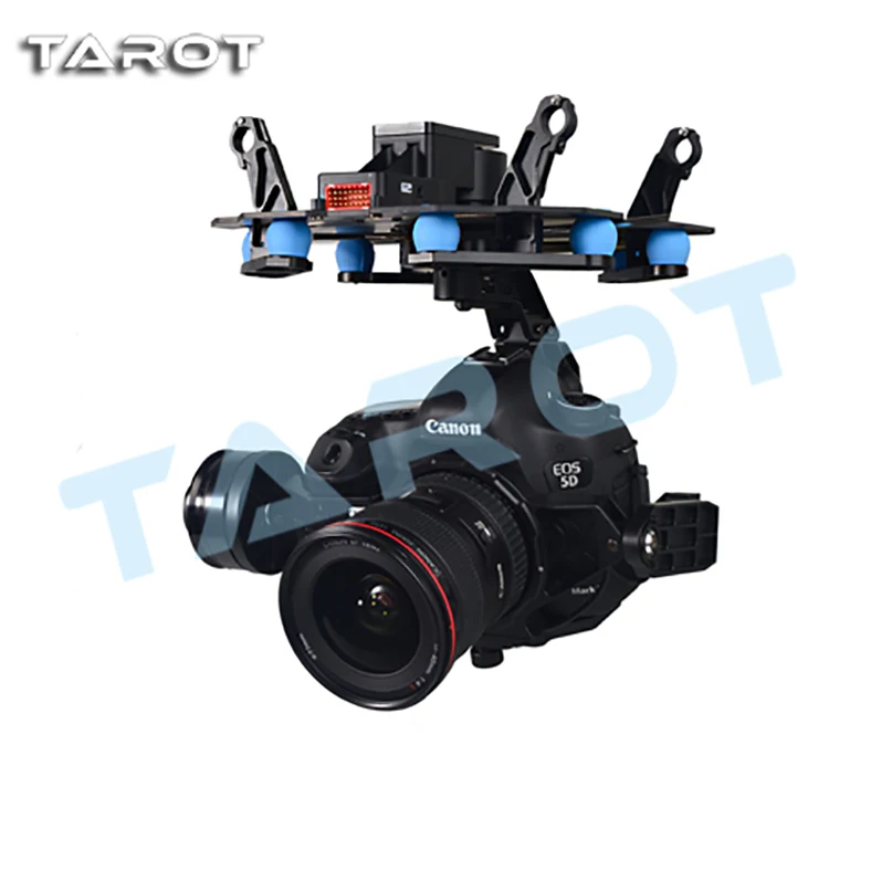 

Tarot 5D3 3 Axis Stabilization Gimbal TL5D001 Integration Design for Multicopter FPV 5D Mark III 5D MARK II DSLR Camera