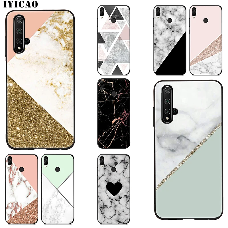 IYICAO Pink Marble Luxury Soft Case for Huawei Mate 30 20 10 Lite Pro Y9 Y7 Y6 Prime 2018 2019 Nova 3i 2i 5i 4 2 |