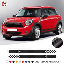 ^#Cheap 2 Pcs Car Styling MINI Logo Car Door Side Stripes Skirt Sticker Body Graphics Decal For MINI Cooper Countryman R60 Accessories ^#Cheap 2 Pcs Car Styling MINI Logo Car Door Side Stripes Skirt Sticker Body Graphics Decal For MINI Cooper Countryman R60 Accessories