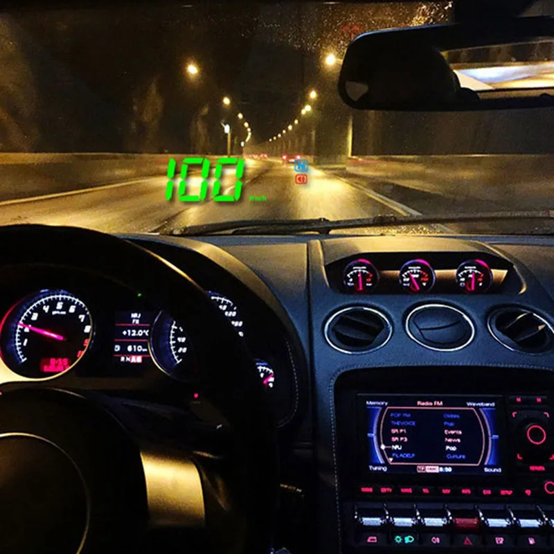 Универсальный Авто HUD gps головой вверх Дисплей Speedometers панель управления предупреждением лобовое стекло проектор